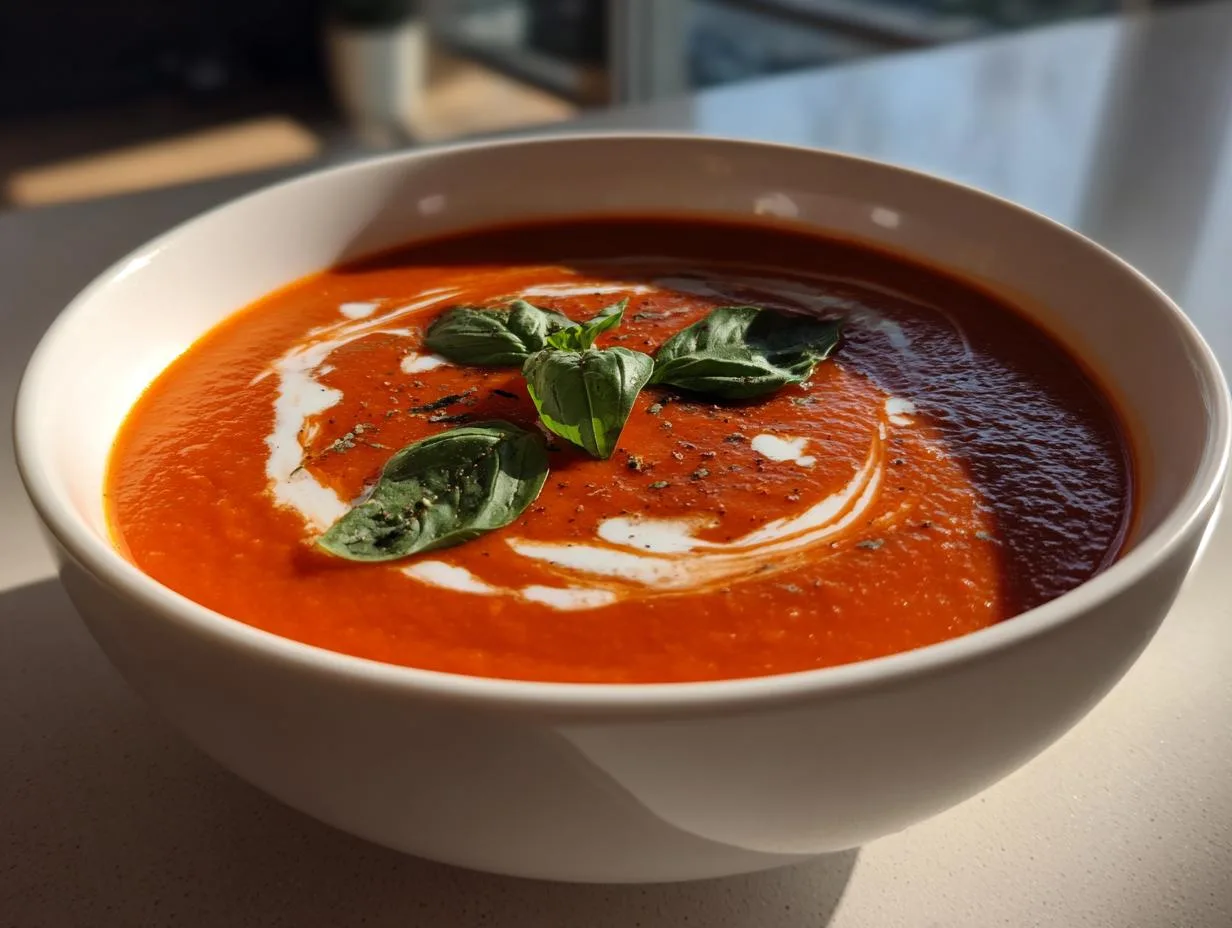 20-Minute Easy Tomato Soup Recipe – Creamy Comfort in a Bowl