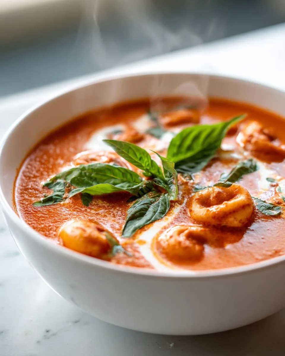 Easy Tomato Tortellini Soup - detail 1