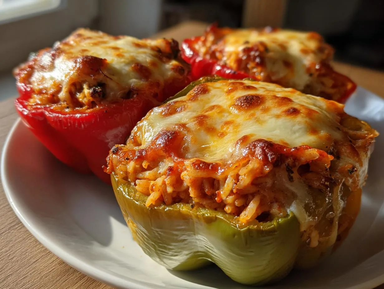 Irresistible Ground Chicken Stuffed Peppers in 1 Hour