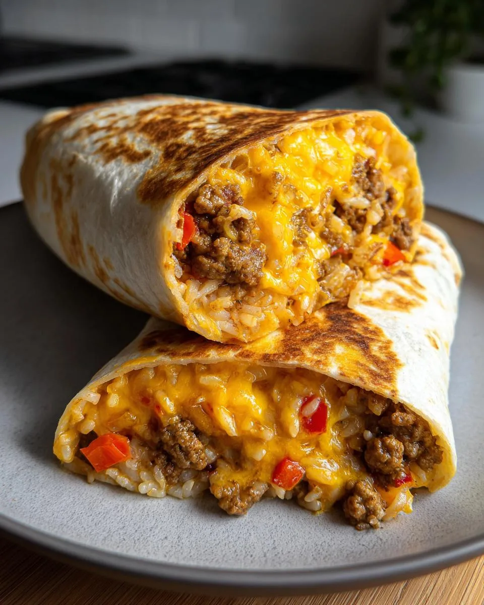 Ground Chicken and Rice Burritos - detail 1