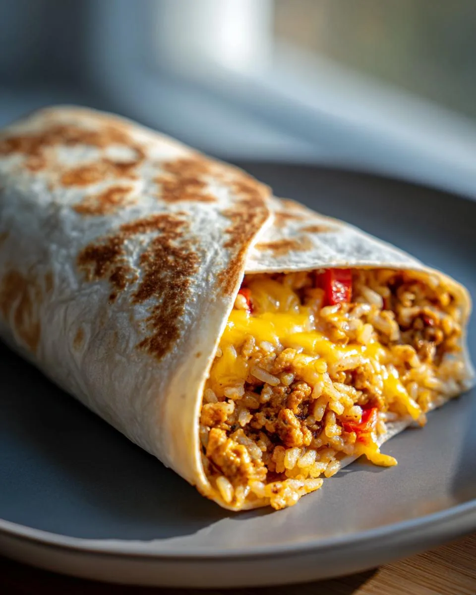 Ground Chicken and Rice Burritos - detail 3