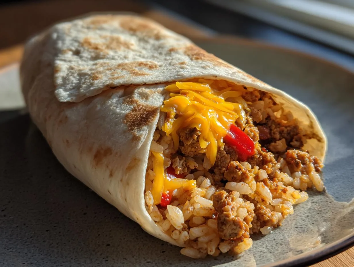 30-Minute Ground Chicken and Rice Burritos That Wow Every Time