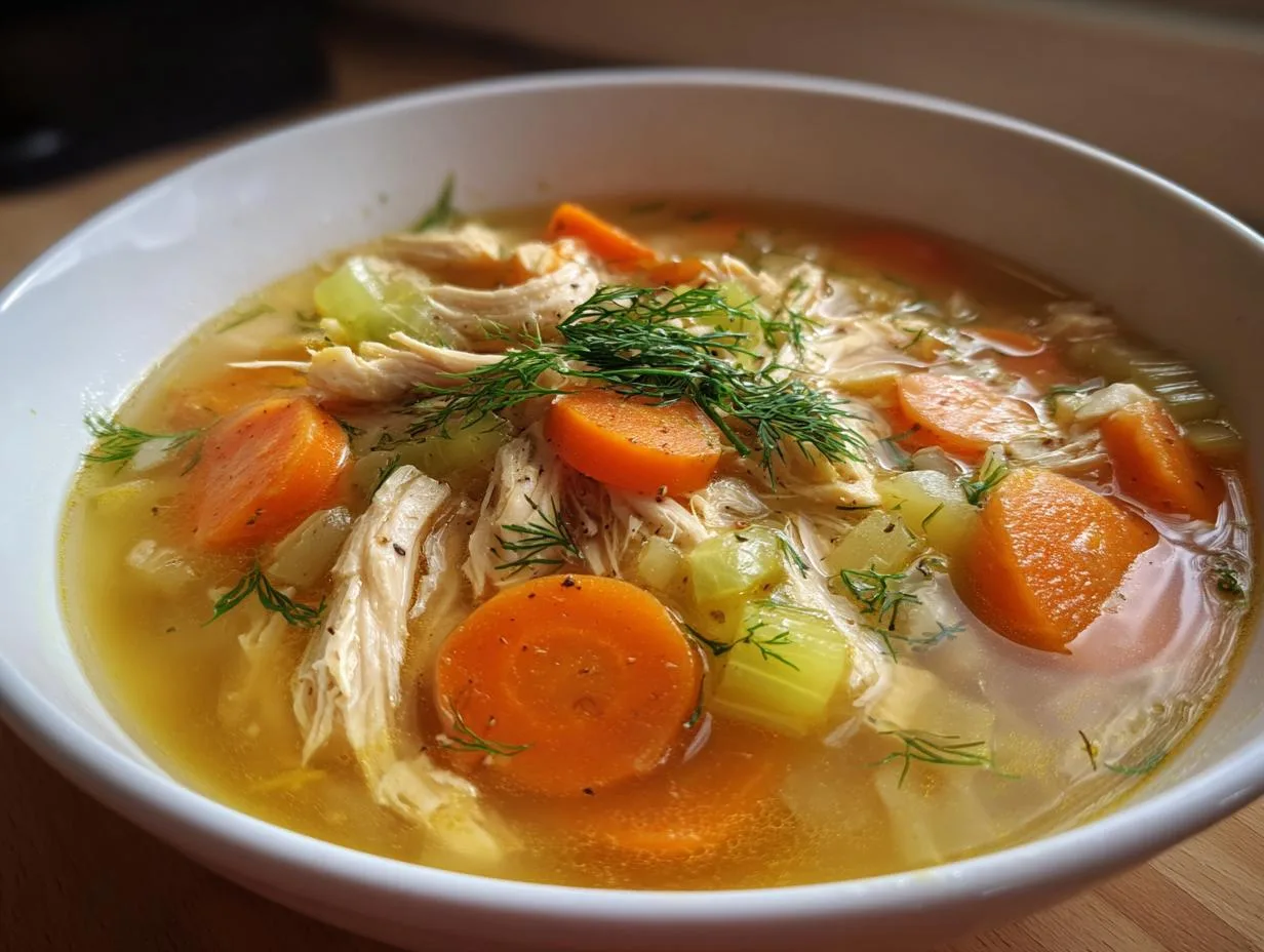 3-Ingredient Healthy Homemade Chicken Soup That Heals