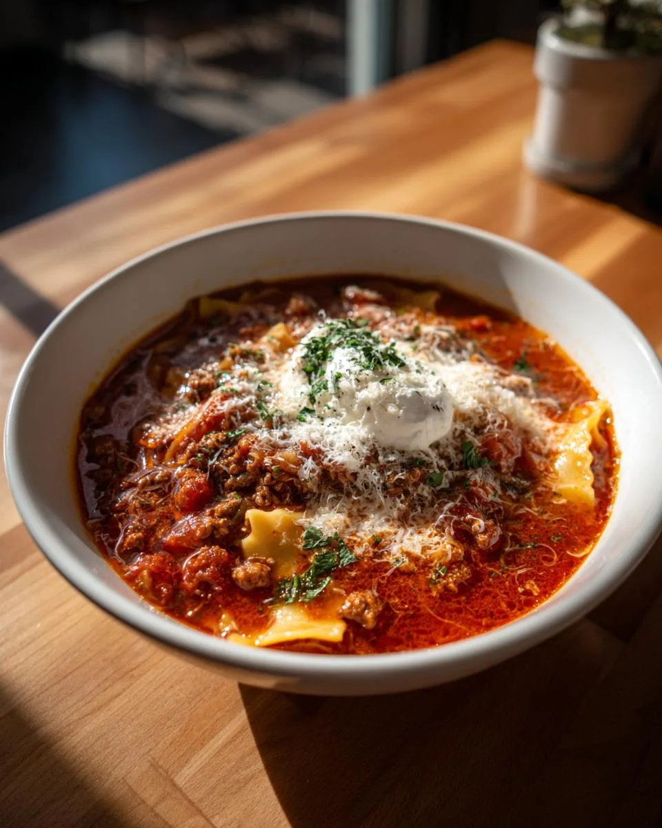 High Protein Lasagna Soup - detail 5