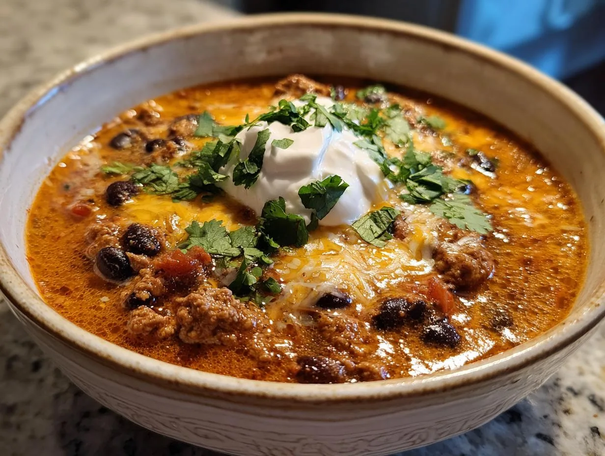 35g Protein Taco Soup – A Creamy & Flavorful Powerhouse