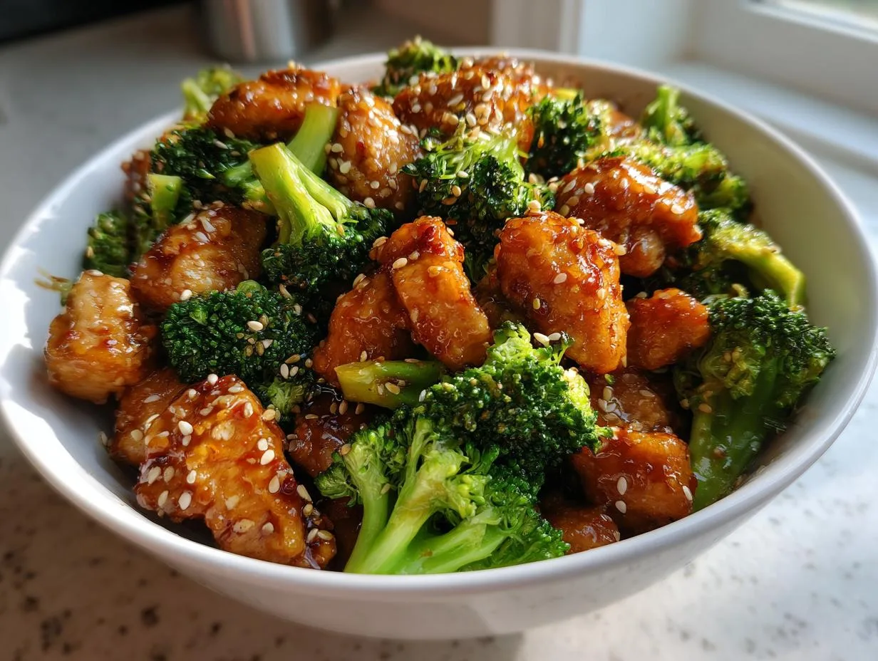 Mouthwatering Honey Garlic Chicken Broccoli in 25 Minutes