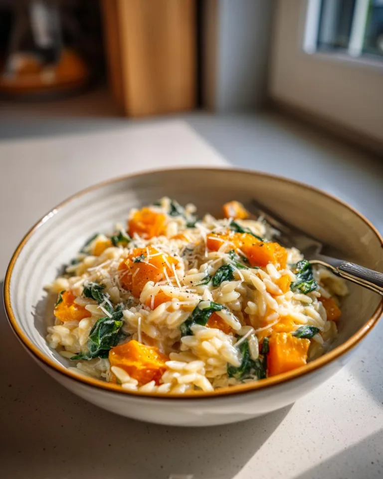 Orzo With Roasted Butternut Squash