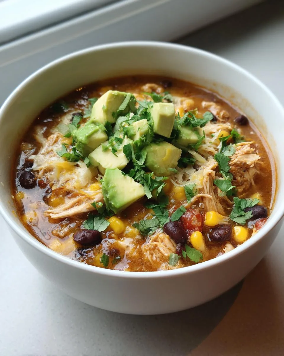 Protein-Packed Chicken Taco Soup - detail 2