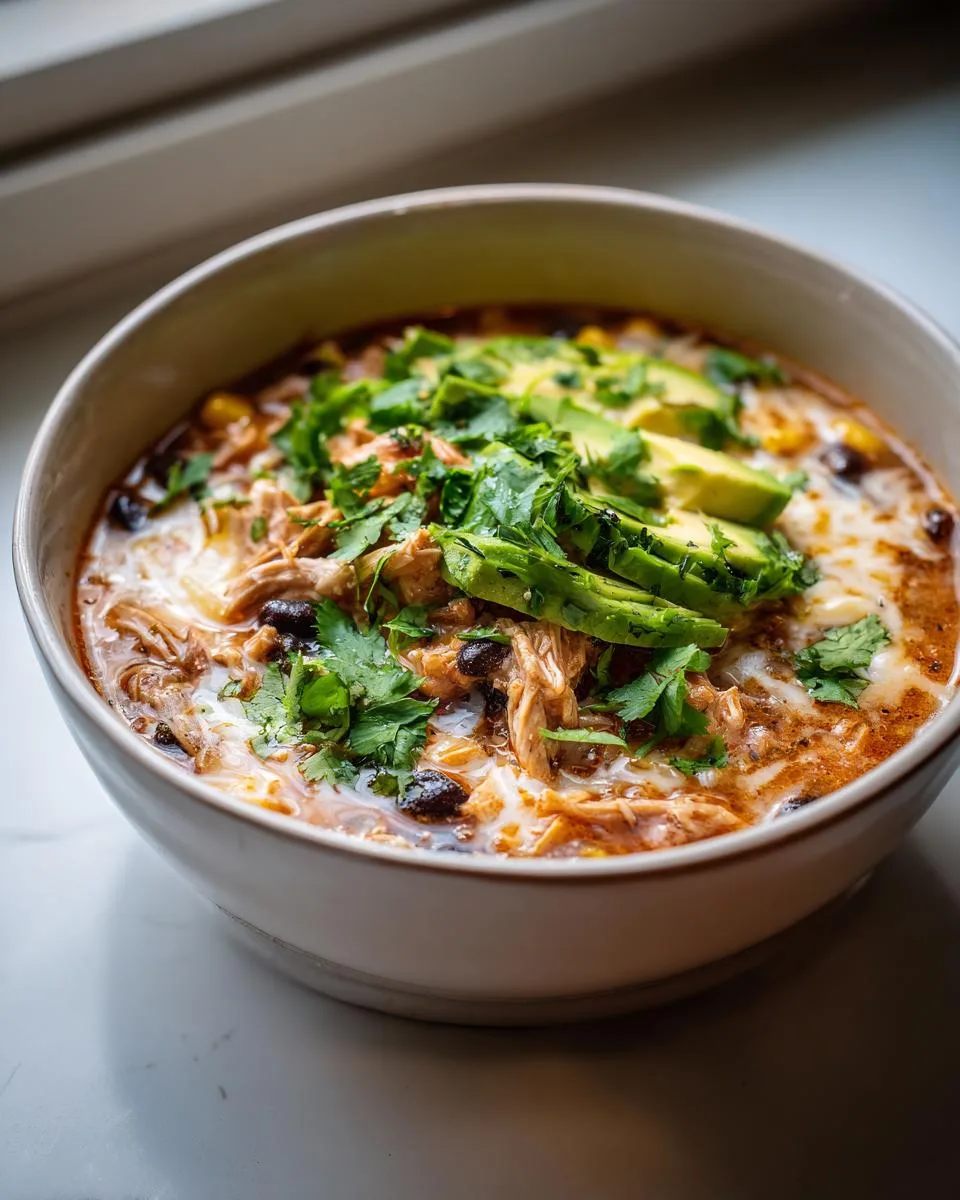 Protein-Packed Chicken Taco Soup - detail 3