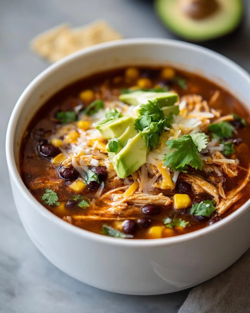 Protein-Packed Chicken Taco Soup - detail 5