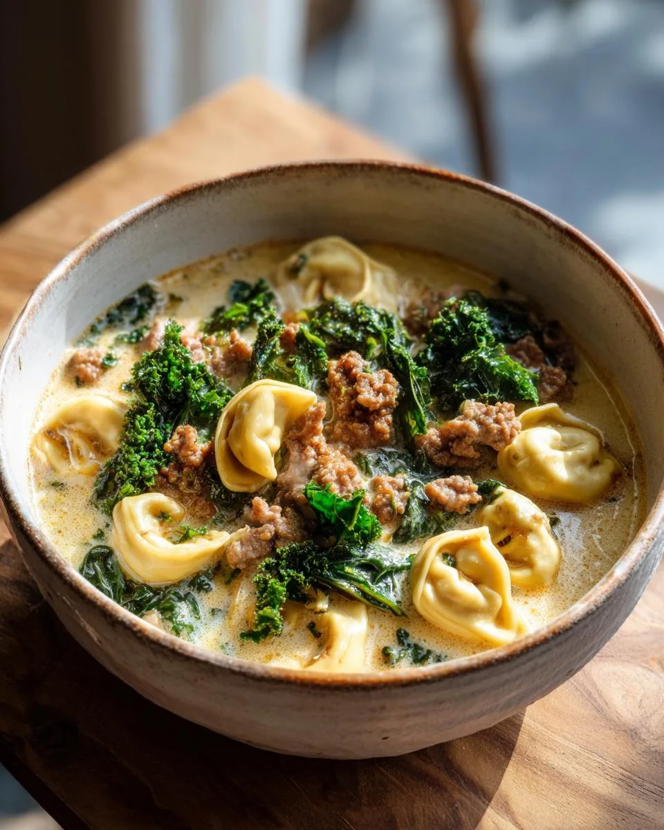 Sausage And Tortellini Soup - detail 1