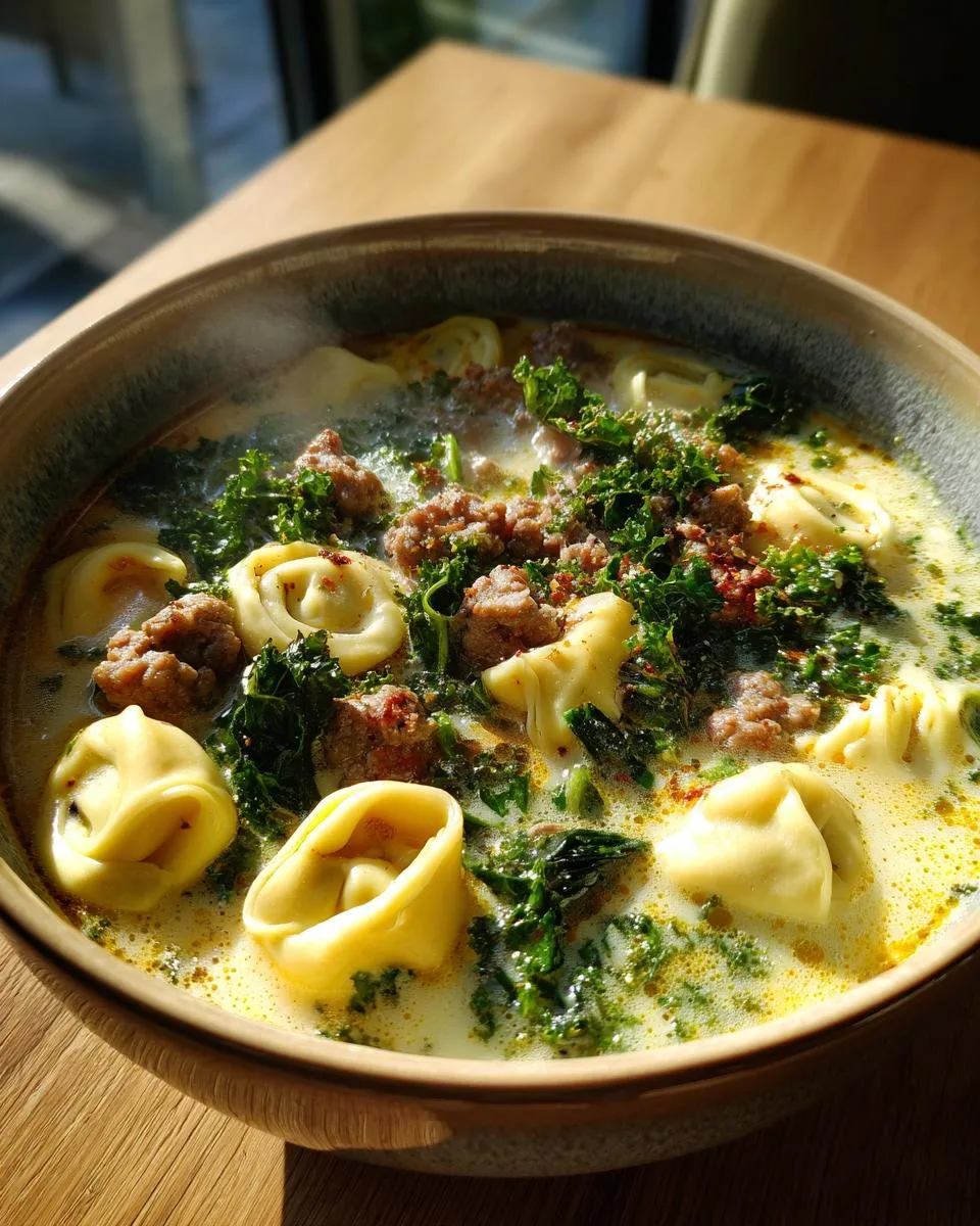 Sausage And Tortellini Soup - detail 2
