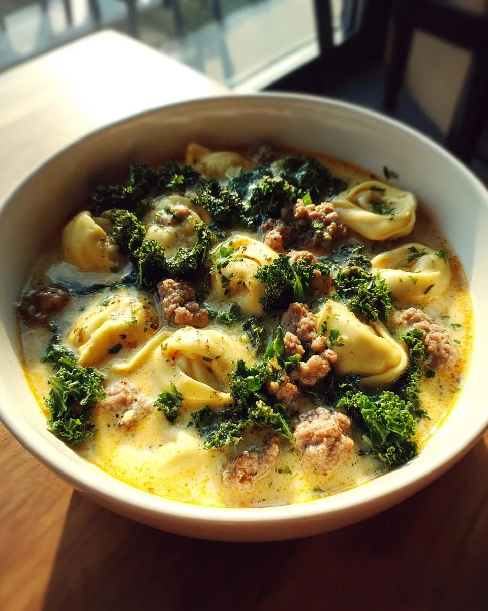 Sausage And Tortellini Soup - detail 3
