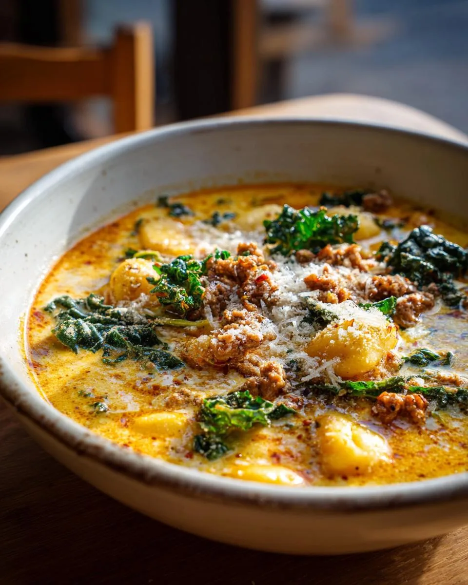 Savory Butternut Squash Gnocchi Soup - detail 2