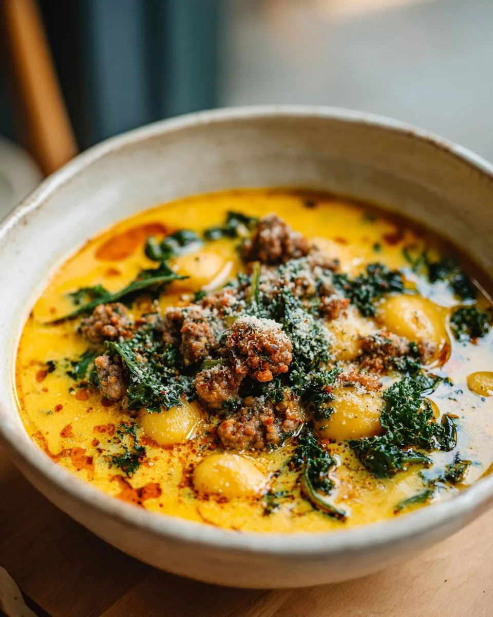 Savory Butternut Squash Gnocchi Soup - detail 3