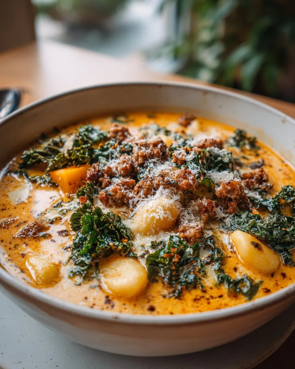 Savory Butternut Squash Gnocchi Soup - detail 4