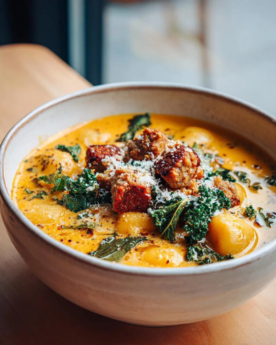 Savory Butternut Squash Gnocchi Soup - detail 5