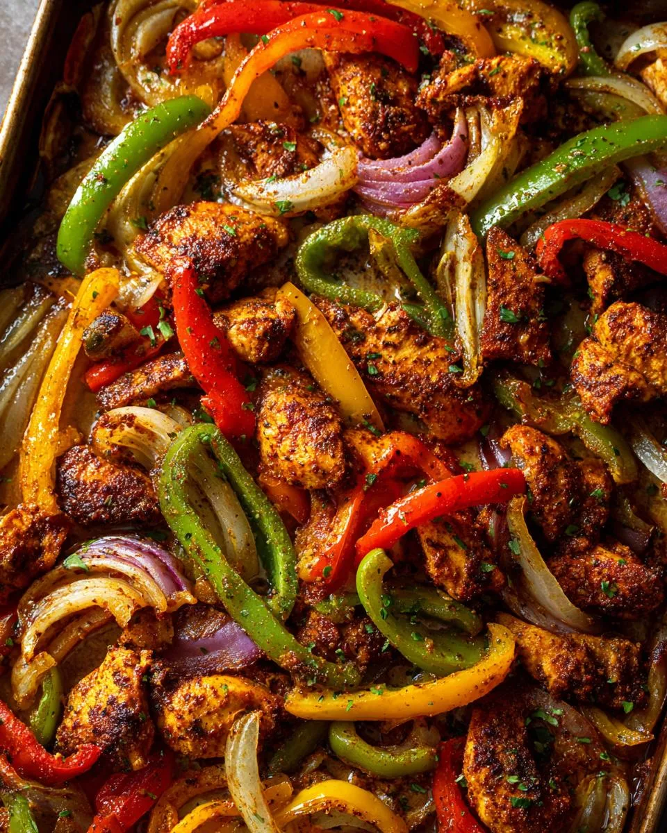 Sheet Pan Chicken Fajitas - detail 1
