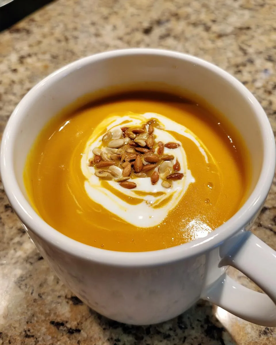 Simple Butternut Squash Soup - detail 1