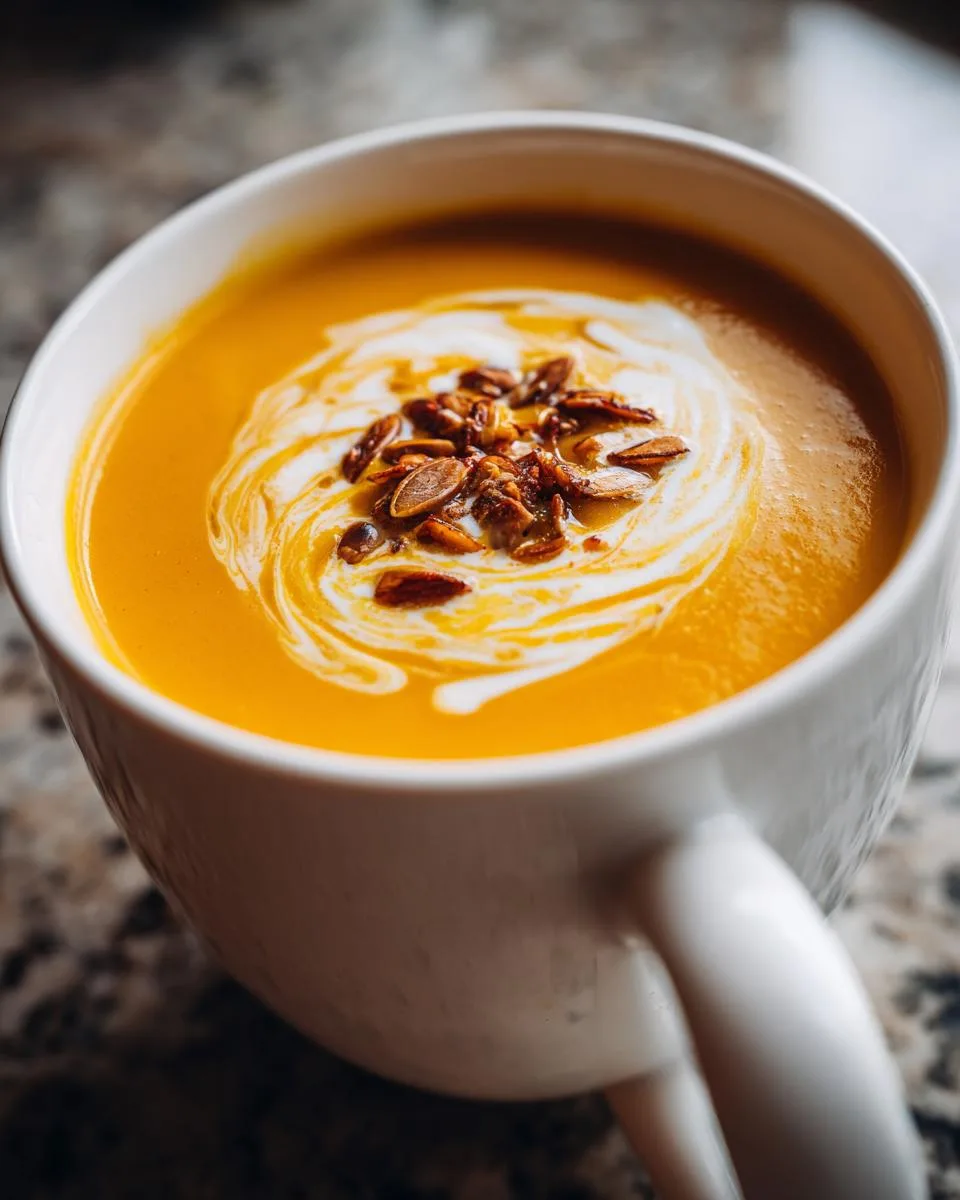 Simple Butternut Squash Soup - detail 2