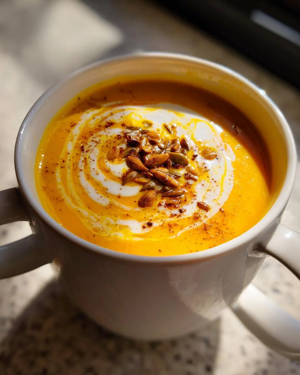 Simple Butternut Squash Soup - detail 3