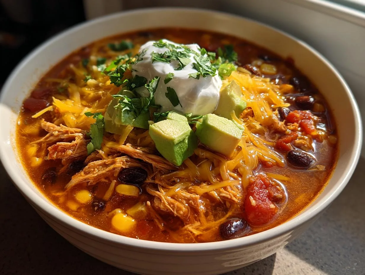 Slow Cooker Chicken Tortilla Soup Will Blow Your Mind in 1 Easy Step