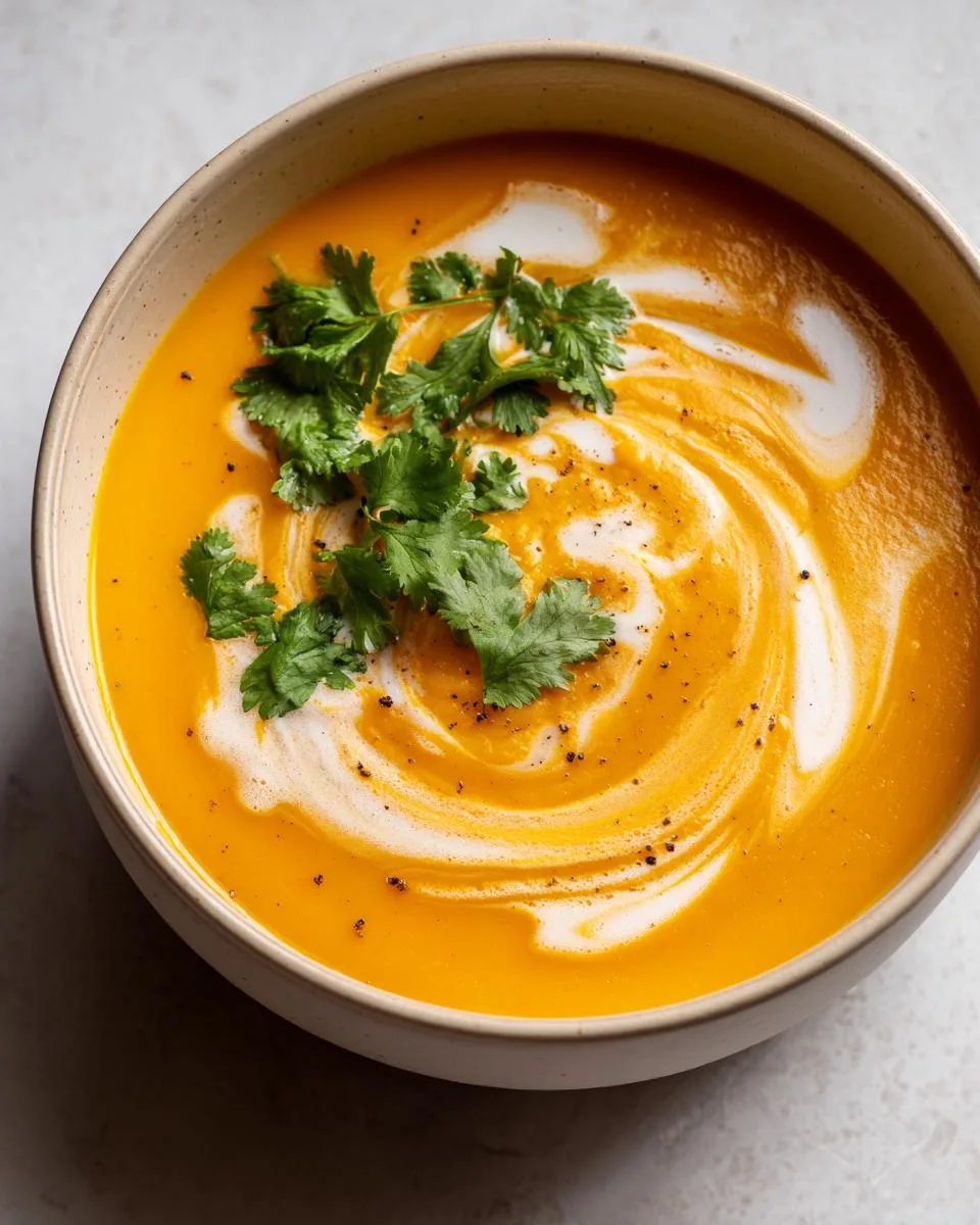 Spicy Butternut Squash Sweet Potato Soup - detail 1