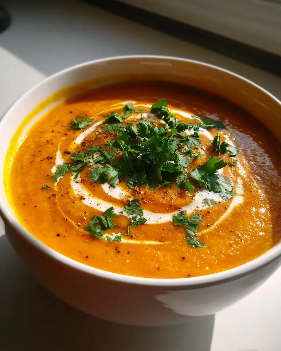 Spicy Butternut Squash Sweet Potato Soup - detail 2