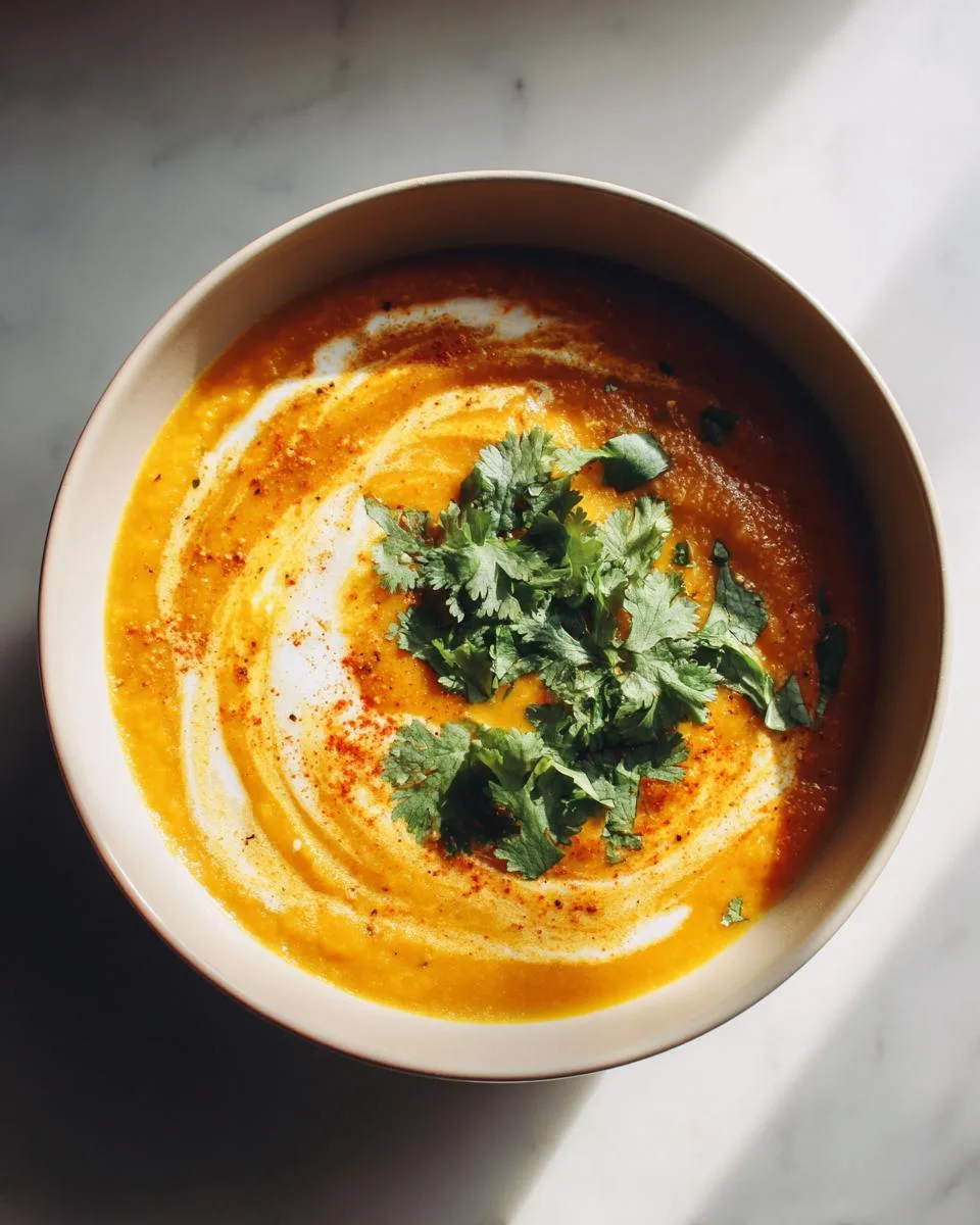 Spicy Butternut Squash Sweet Potato Soup - detail 3
