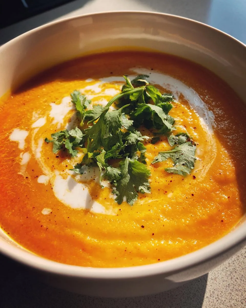 Spicy Butternut Squash Sweet Potato Soup - detail 5