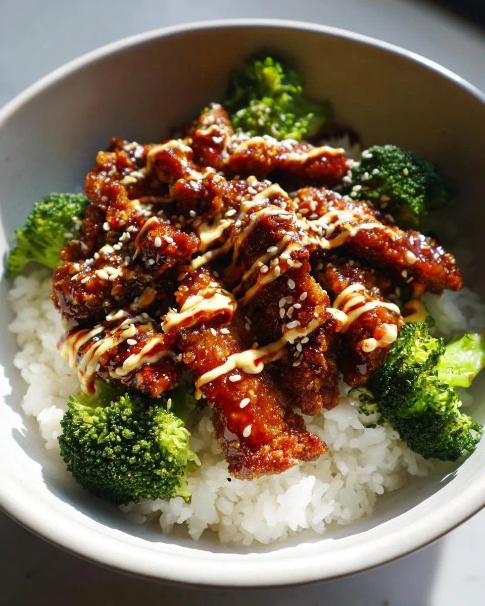 Sticky Chicken Rice Bowls - detail 2