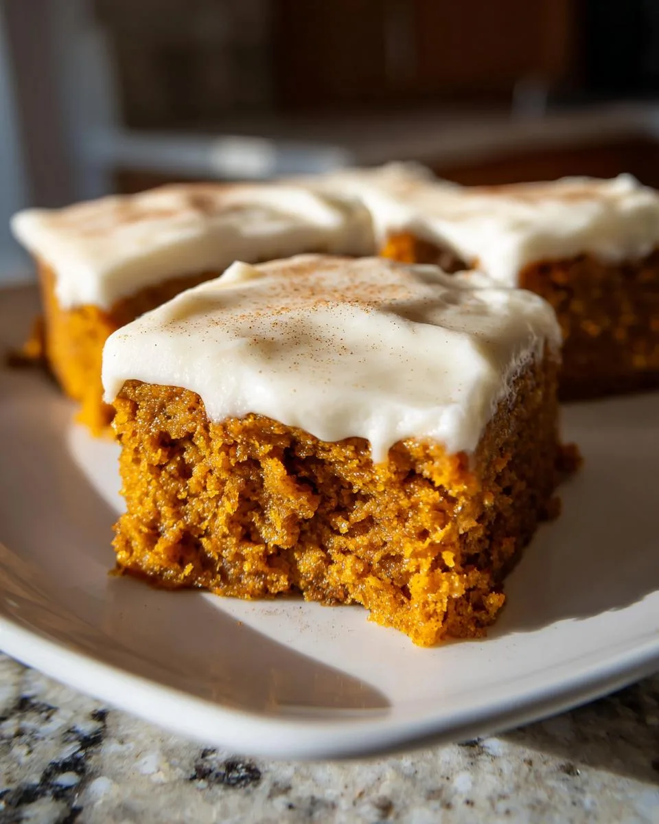 healthy pumpkin bars - detail 4