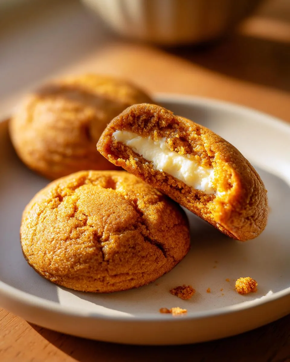 pumpkin cheesecake cookies - detail 1