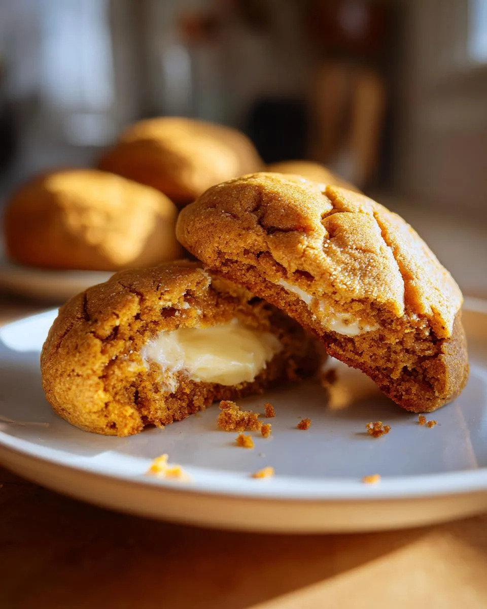 pumpkin cheesecake cookies - detail 3