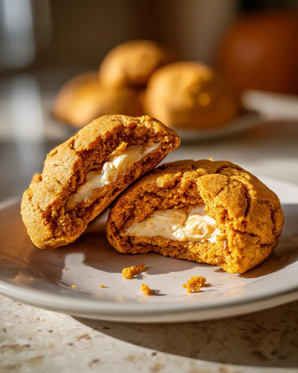 pumpkin cheesecake cookies - detail 4