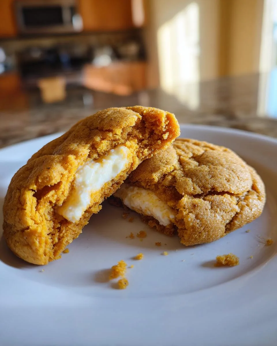 pumpkin cheesecake cookies - detail 5