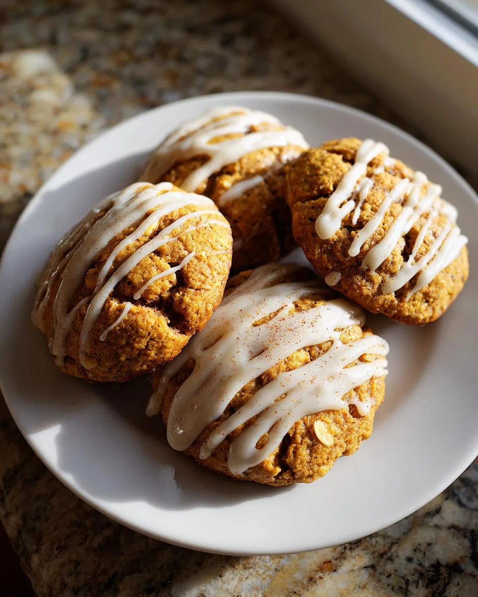 pumpkin oatmeal cookies - detail 1