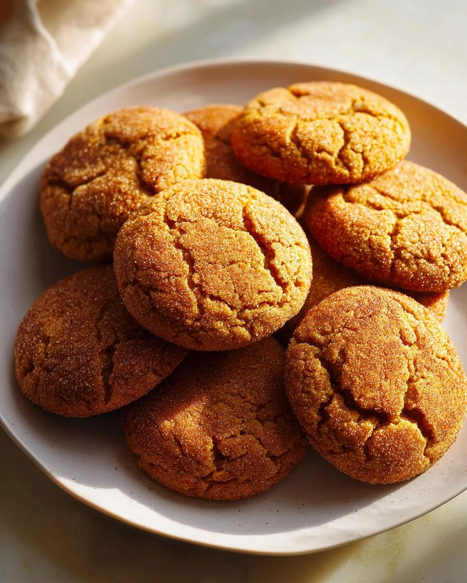 pumpkin snickerdoodle cookies - detail 1
