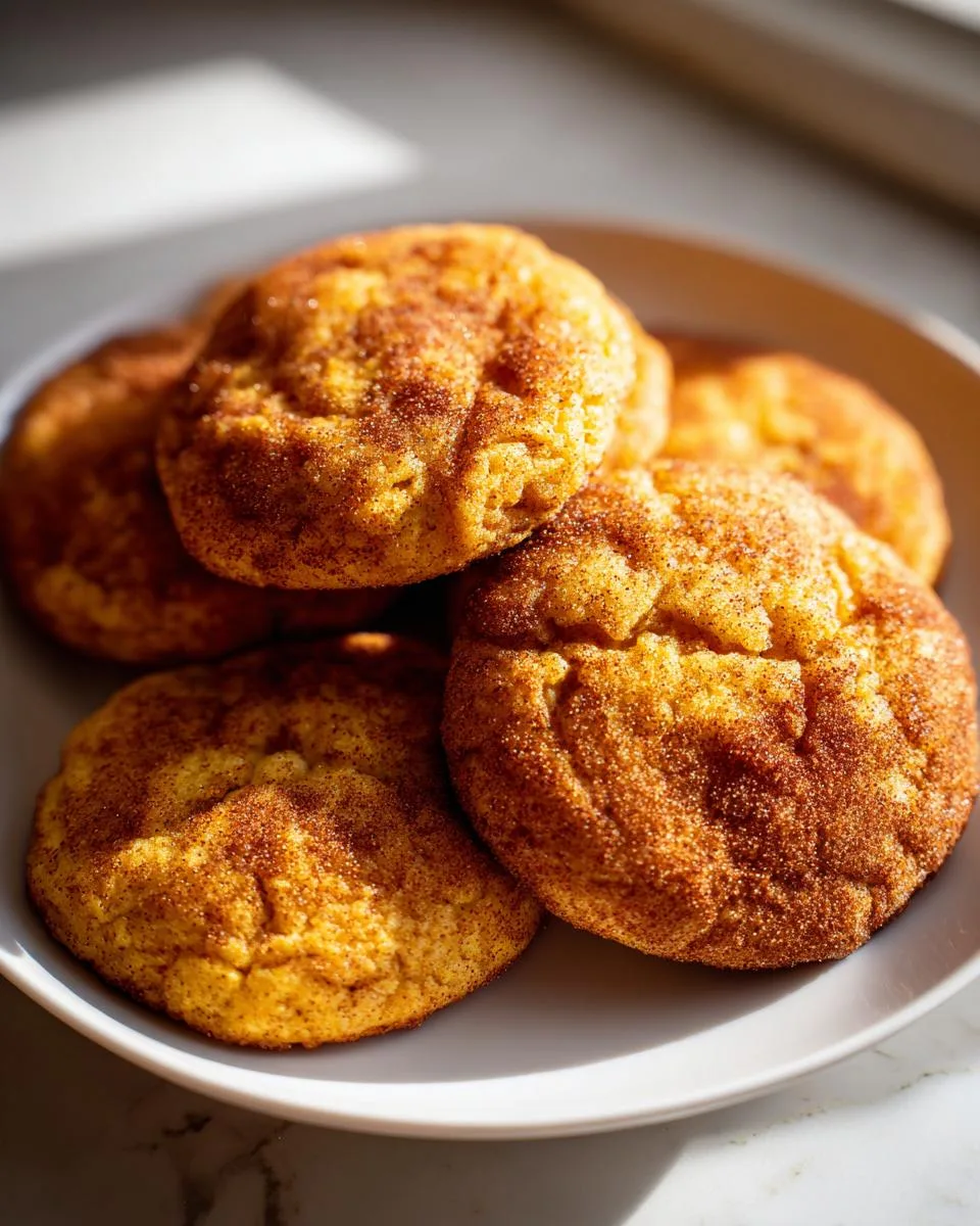 pumpkin snickerdoodle cookies - detail 5