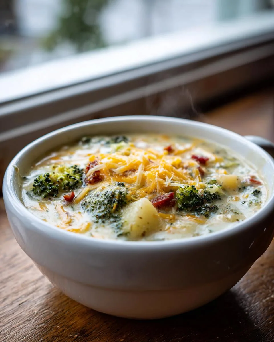 Broccoli Potato Cheese Soup - detail 3