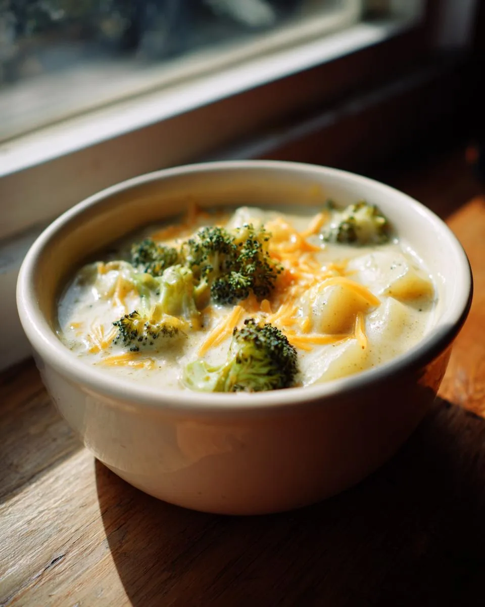 Broccoli Potato Cheese Soup - detail 5