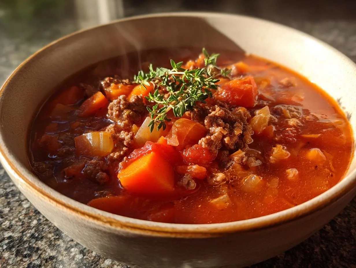 Savory Cabbage Roll Soup Recipe in Just 1 Pot