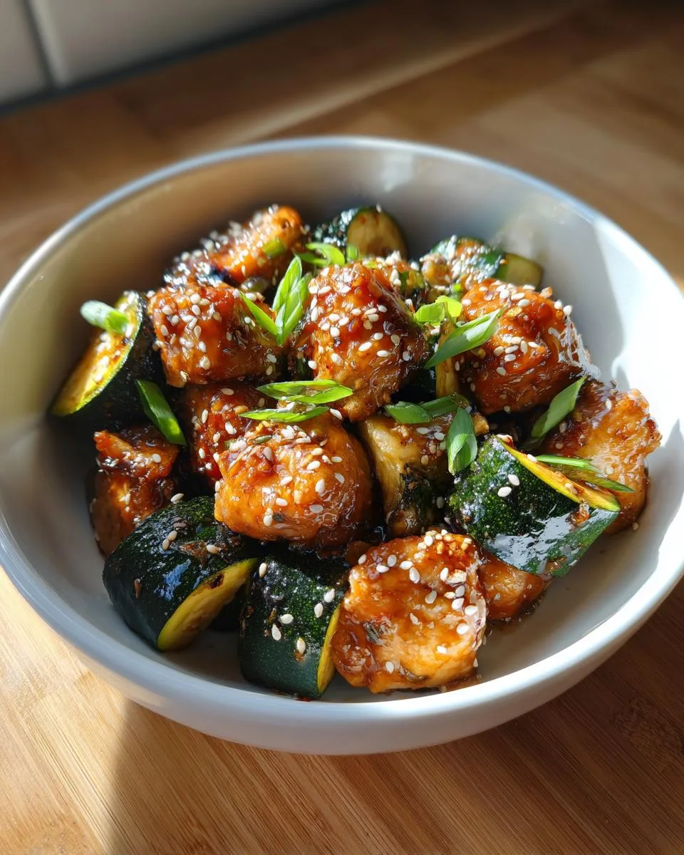 Chicken Zucchini Squash Saute - detail 1