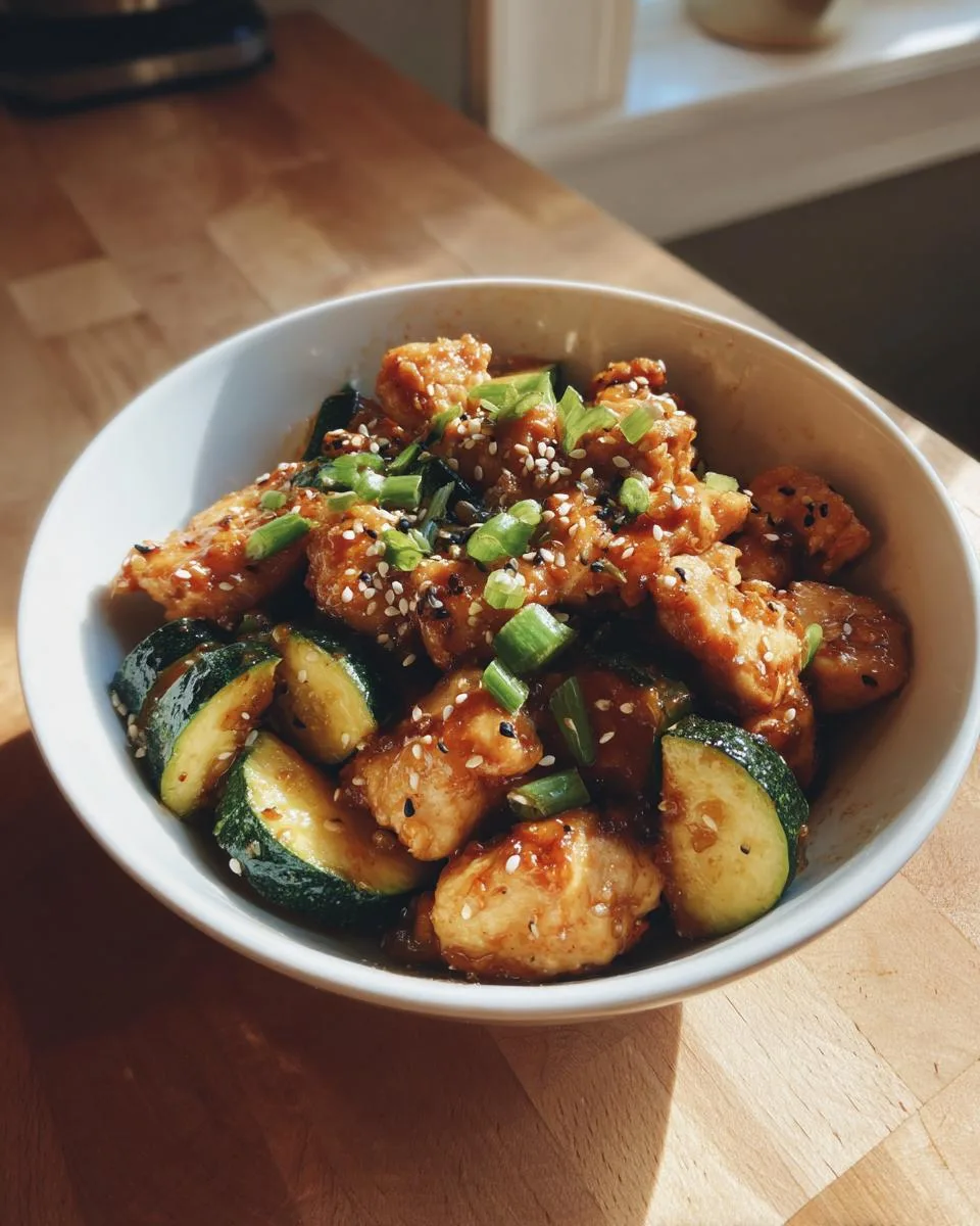 Chicken Zucchini Squash Saute - detail 2