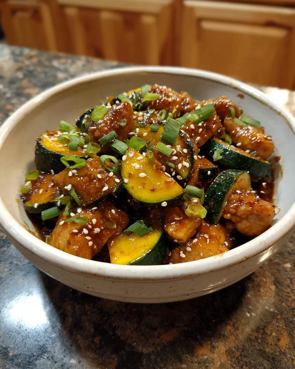 Chicken Zucchini Squash Saute - detail 4