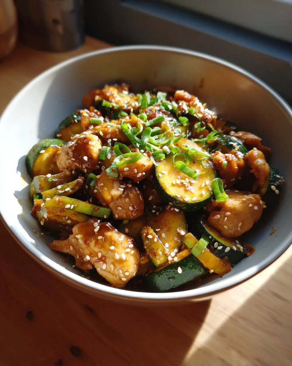 Chicken Zucchini Squash Saute - detail 5
