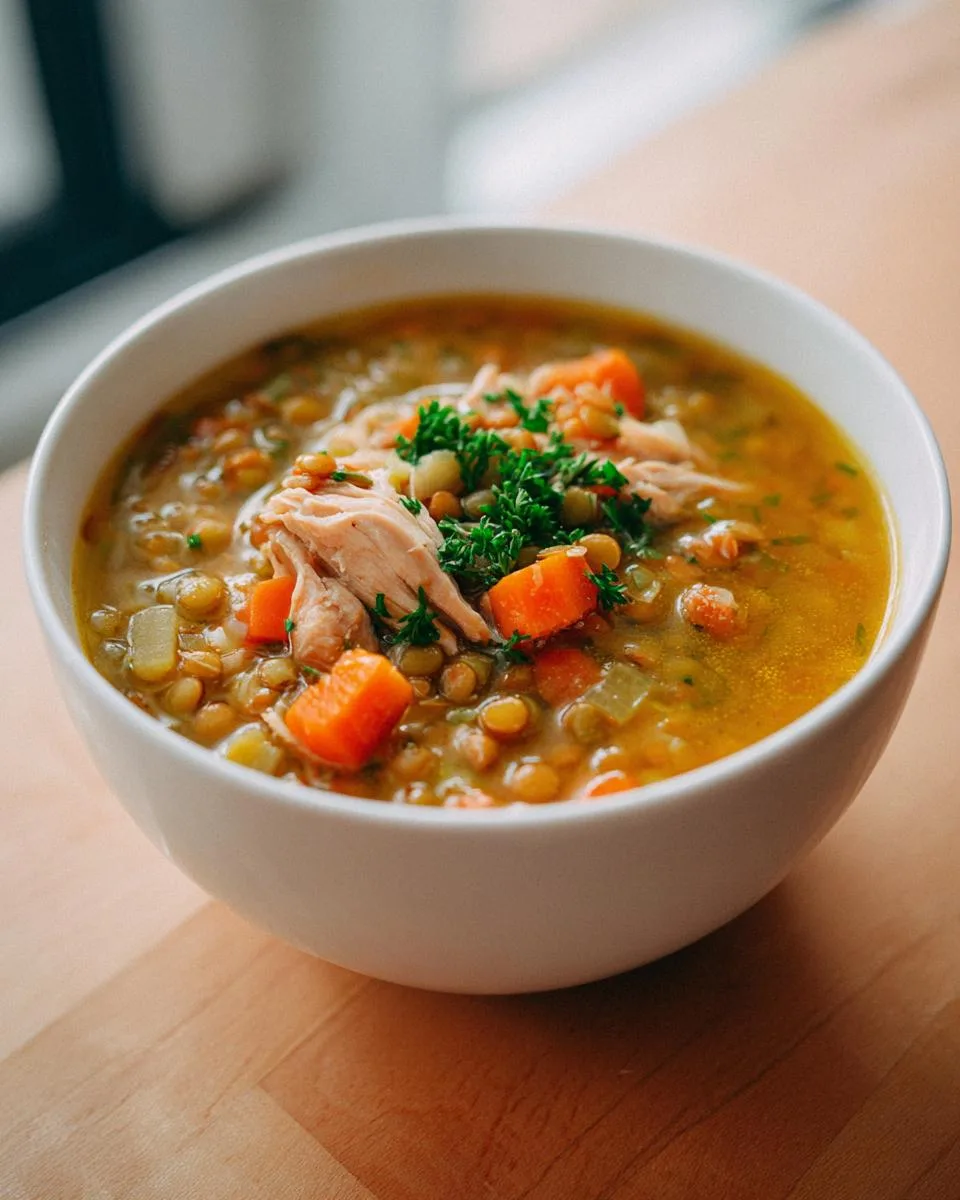 Chicken and Lentil Soup - detail 4
