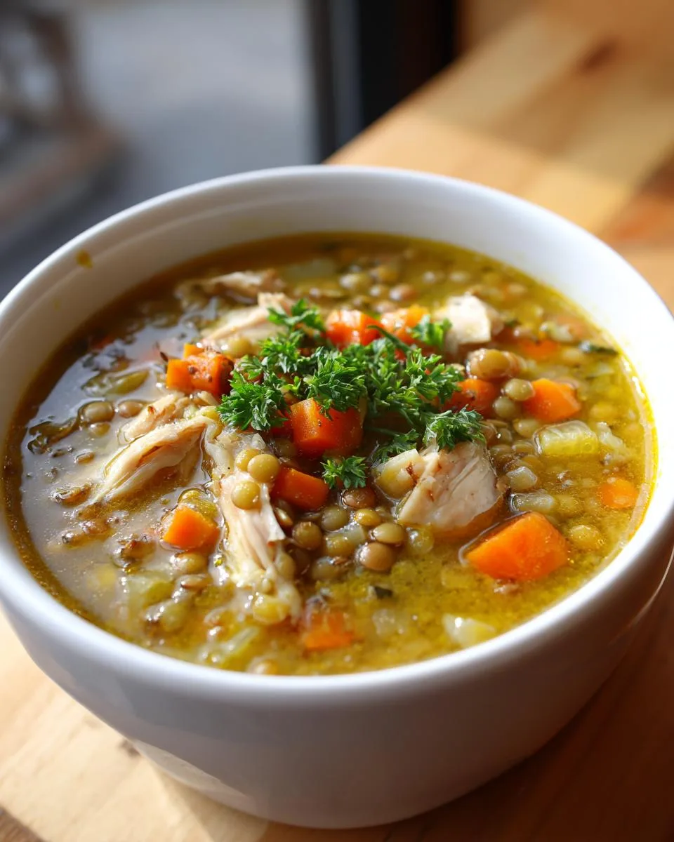 Chicken and Lentil Soup - detail 5