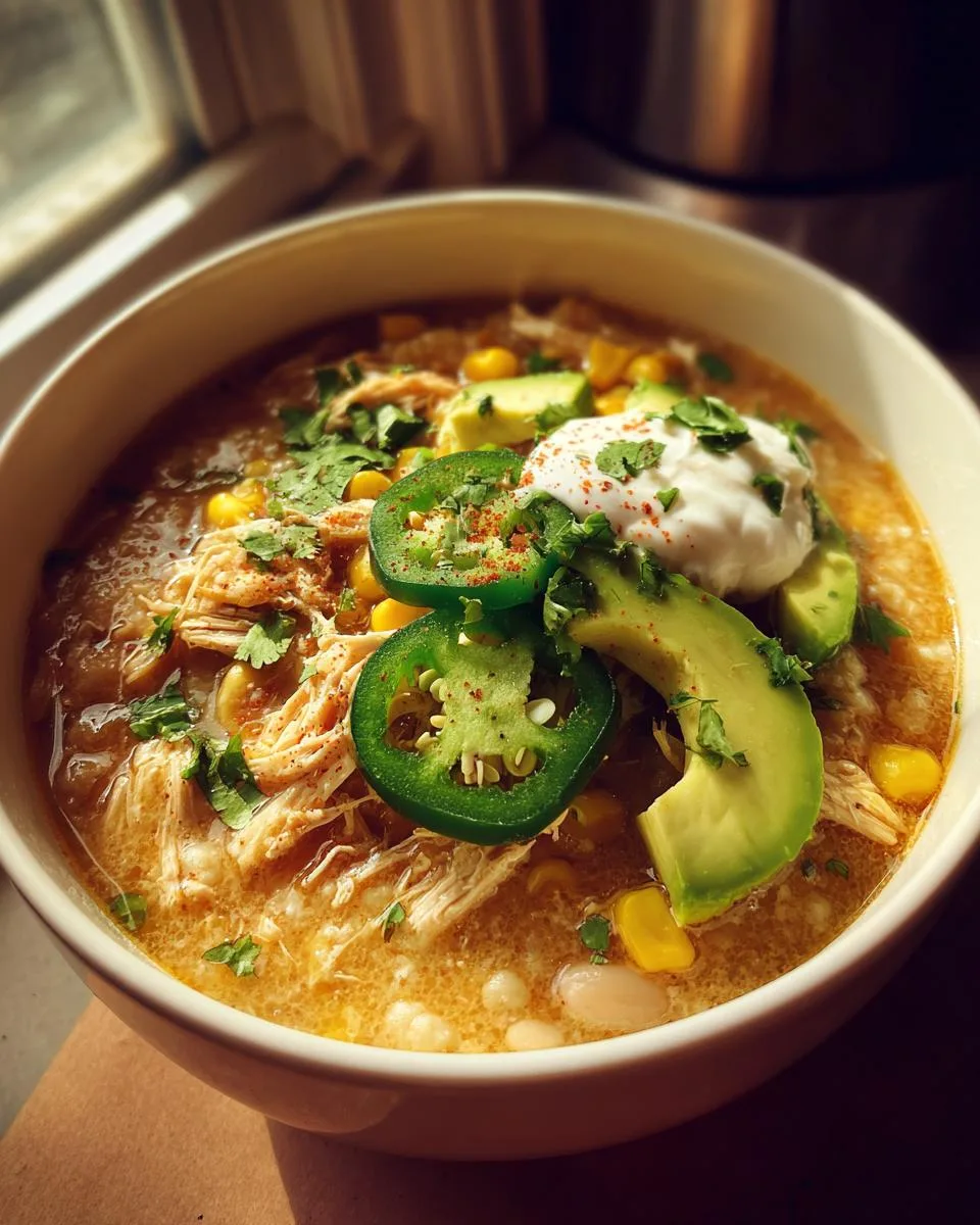 Chunky Slow-Cooked White Chili - detail 3