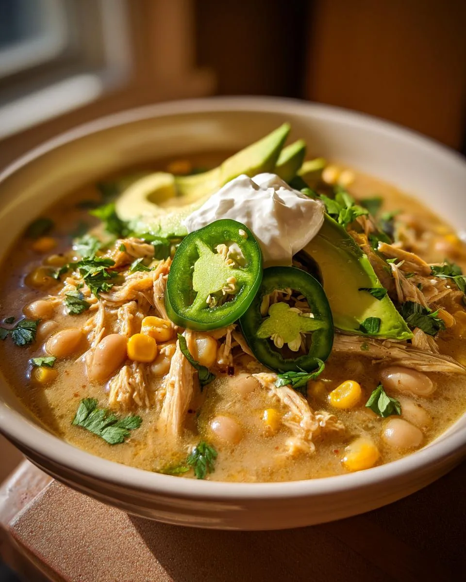 Chunky Slow-Cooked White Chili - detail 4